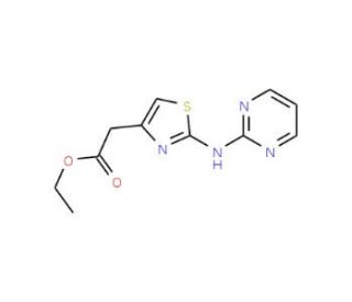 Ethyl [2-(Pyrimidin-2-ylamino)-thiazol-4-yl]-acetate - chemical structure image