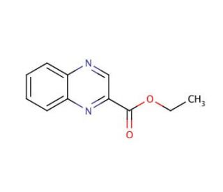 Ethyl 2-quinoxalinecarboxylate (CAS 7065-23-8) - chemical structure image
