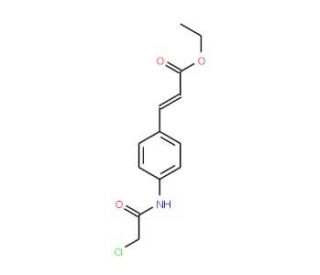ethyl (2E)-3-{4-[(chloroacetyl)amino]phenyl}acrylate - chemical structure image