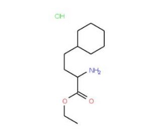 Ethyl (2R)-2-Amino-4-cyclohexylbutanoate hydrochloride (CAS 402825-02-9) - chemical structure image