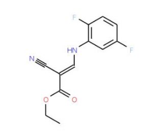 ethyl (2Z)-2-cyano-3-[(2,5-difluorophenyl)amino]prop-2-enoate - chemical structure image