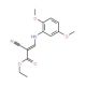 ethyl (2Z)-2-cyano-3-[(2,5-dimethoxyphenyl)amino]prop-2-enoate - chemical structure image