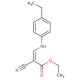 ethyl (2Z)-2-cyano-3-[(4-ethylphenyl)amino]acrylate - chemical structure image