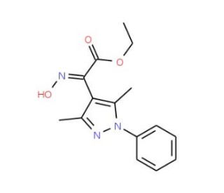 ethyl (2Z)-(3,5-dimethyl-1-phenyl-1H-pyrazol-4-yl)(hydroxyimino)acetate - chemical structure image