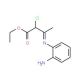 Ethyl 3-[(2-aminophenyl)imino]-2-chlorobutanoate - chemical structure image