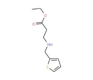 Ethyl 3-[(2-thienylmethyl)amino]propanoate - chemical structure image