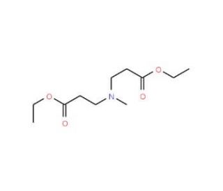 Ethyl 3-[(3-ethoxy-3-oxopropyl)(methyl)amino]-propanoate (CAS 6315-60-2) - chemical structure image