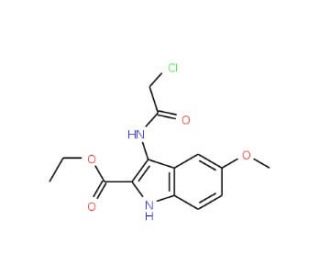 Ethyl 3-[(chloroacetyl)amino]-5-methoxy-1H-indole-2-carboxylate - chemical structure image