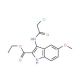 Ethyl 3-[(chloroacetyl)amino]-5-methoxy-1H-indole-2-carboxylate - chemical structure image
