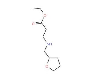 Ethyl 3-[(tetrahydro-2-furanylmethyl)amino]-propanoate - chemical structure image