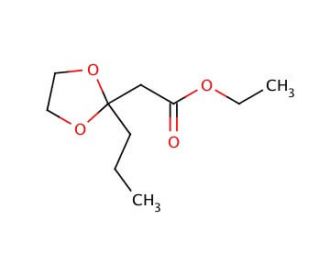 Ethyl 3-(1,3-Dioxolane)hexanoate (CAS 76924-94-2) - chemical structure image