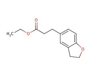 Ethyl 3-(2,3-Dihydrobenzofuran-5-yl)propanoate (CAS 196597-66-7) - chemical structure image