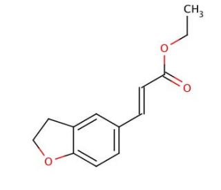 Ethyl 3-(2,3-Dihydrobenzofuran-5-yl)propenoate (CAS 196597-65-6) - chemical structure image