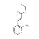 Ethyl 3-(2-amino-3-pyridyl)acrylate (CAS 104830-01-5) - chemical structure image
