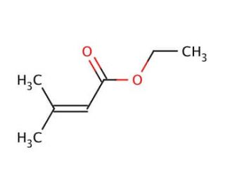 Ethyl 3,3-dimethylacrylate (CAS 638-10-8) - chemical structure image