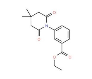 Ethyl 3-(4,4-dimethyl-2,6-dioxopiperidino)-benzenecarboxylate - chemical structure image