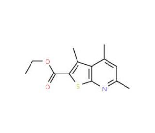 ethyl 3,4,6-trimethylthieno[2,3-b]pyridine-2-carboxylate - chemical structure image