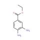Ethyl 3,4-diaminobenzoate (CAS 37466-90-3) - chemical structure image