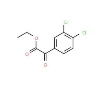 Ethyl 3,4-dichlorobenzoylformate (CAS 34966-52-4) - chemical structure image
