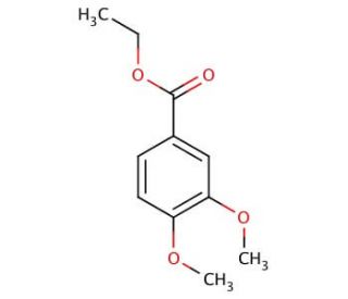 Ethyl 3,4-dimethoxybenzoate (CAS 3943-77-9) - chemical structure image