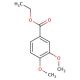 Ethyl 3,4-dimethoxybenzoate (CAS 3943-77-9) - chemical structure image