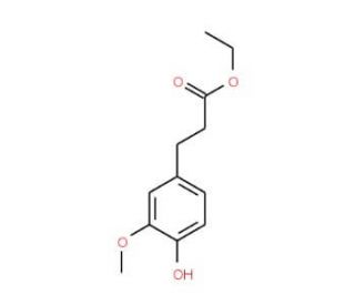 Ethyl 3-(4-hydroxy-3-methoxyphenyl)propionate (CAS 61292-90-8) - chemical structure image