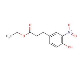 Ethyl 3-(4-hydroxy-3-nitrophenyl)propanoate (CAS 183380-83-8) - chemical structure image
