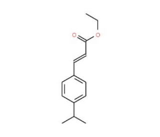 Ethyl 3-(4-isopropylphenyl)acrylate (CAS 32580-69-1) - chemical structure image
