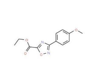 ethyl 3-(4-methoxyphenyl)-1,2,4-oxadiazole-5-carboxylate - chemical structure image