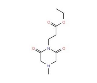 ethyl 3-(4-methyl-2,6-dioxopiperazin-1-yl)propanoate - chemical structure image