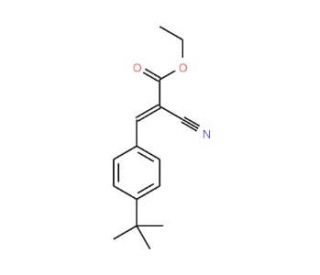 Ethyl 3-[4-(tert-butyl)phenyl]-2-cyanoacrylate - chemical structure image