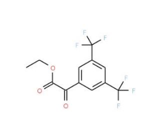 Ethyl 3,5-bis(trifluoromethyl)phenyl-2-oxoacetate, tech (CAS 402568-10-9) - chemical structure image