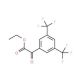 Ethyl 3,5-bis(trifluoromethyl)phenyl-2-oxoacetate, tech (CAS 402568-10-9) - chemical structure image