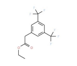 Ethyl 3,5-Bis(trifluoromethyl)phenylacetate (CAS 144632-97-3) - chemical structure image