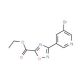 Ethyl 3-(5-bromopyridin-3-yl)-1,2,4-oxadiazole-5-carboxylate (CAS 850375-34-7) - chemical structure image