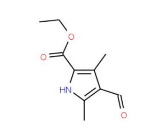 Ethyl 3,5-dimethyl-4-formylpyrrole-2-carboxylate (CAS 2199-64-6) - chemical structure image