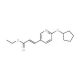 Ethyl 3-(6-cyclopentyloxy-3-pyridyl)acrylate - chemical structure image
