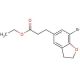 Ethyl 3-(7-Bromo-2,3-dihydro-1-benzofuran-5-yl)propanoate (CAS 196597-67-8) - chemical structure image