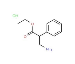 Ethyl 3-amino-2-phenylpropanoate hydrochloride (CAS 29753-99-9) - chemical structure image