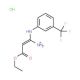 Ethyl 3-amino-3-[3-(trifluoromethyl)anilino]prop-2-en-1-oate hydrochloride - chemical structure image
