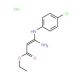 Ethyl 3-amino-3-(4-chloroanilino)acrylatehydrochloride - chemical structure image