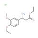 Ethyl 3-amino-3-(4-ethoxy-3-methoxyphenyl)-propanoate hydrochloride - chemical structure image