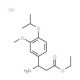 Ethyl 3-amino-3-(4-isopropoxy-3-methoxyphenyl)-propanoate hydrochloride - chemical structure image