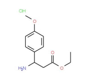 Ethyl 3-amino-3-(4-methoxyphenyl)propanoatehydrochloride - chemical structure image