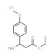 Ethyl 3-amino-3-(4-methoxyphenyl)propanoatehydrochloride - chemical structure image
