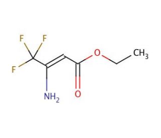 Ethyl 3-amino-4,4,4-trifluorocrotonate (CAS 372-29-2) - chemical structure image