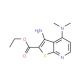 Ethyl 3-amino-4-(dimethylamino)thieno-[2,3-b]pyridine-2-carboxylate (CAS 147992-86-7) - chemical structure image