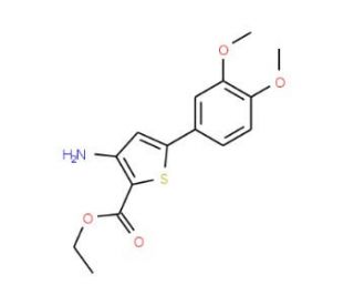 ethyl 3-amino-5-(3,4-dimethoxyphenyl)thiophene-2-carboxylate - chemical structure image