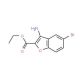 Ethyl 3-amino-5-bromo-1-benzofuran-2-carboxylate (CAS 330555-71-0) - chemical structure image