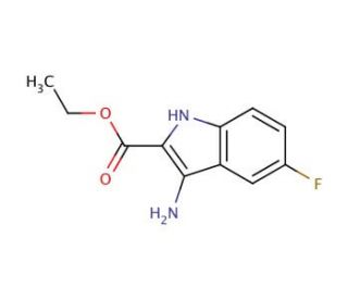 Ethyl 3-amino-5-fluoro-1H-indole-2-carboxylate - chemical structure image